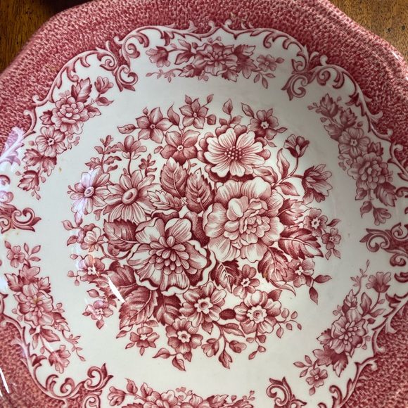 2 Meakin 6 1/2” Avondale Pink Coupe Cereal Bowls - Picture 10 of 11